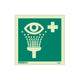Emergency Eye Wash Sign, No Text, 150x150mm, Rigid PVC