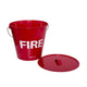 Metal Fire Bucket & Lid