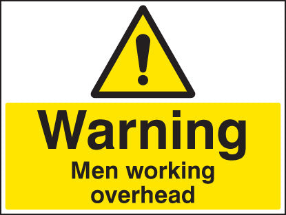 Warning - Men working overhead - 600x450mm RP
