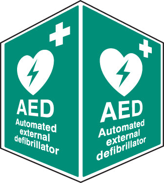 Panoramic Sign - AED Defibrillator