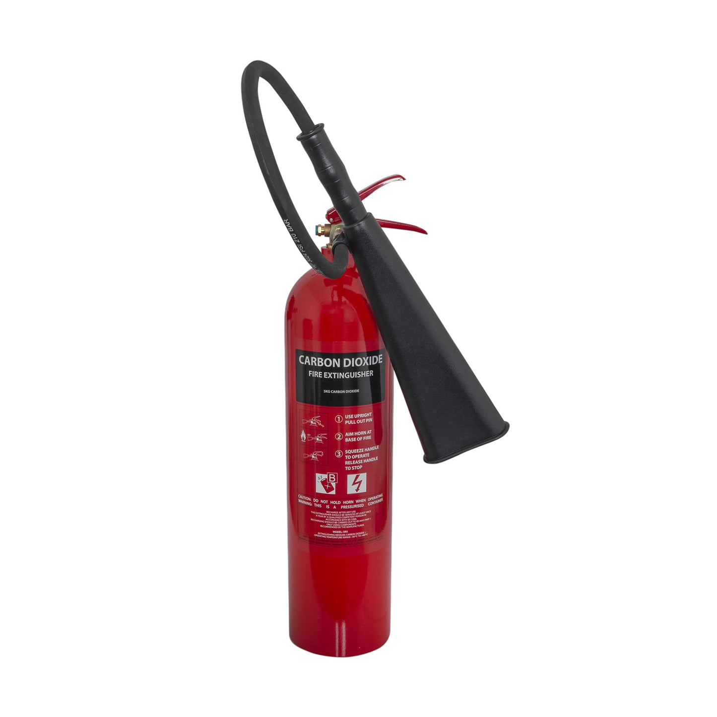 Jewel Refurb+ 5kg CO2 fire extinguisher with FF Horn