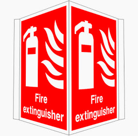 Panoramic Sign - Fire Extinguisher Location - With Text