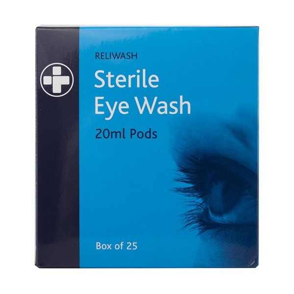 Eye Wash Phials - 20ml x 25pk