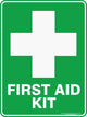First Aid Equipment Sign - 80 x 200mm