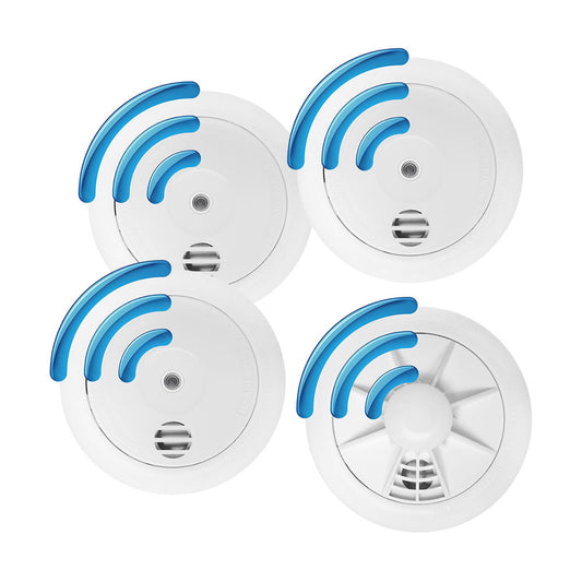 UltraFire 10 Year Wireless Home Fire Detection Kit 1H 3S